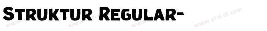 Struktur Regular字体转换 Struktur Regular字体转换